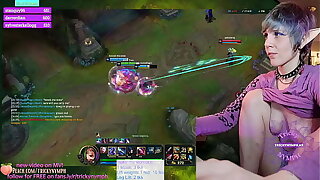 Tricky Nymph Plays League of Legends overhead Chaturbate! 25 Kills overhead Jinx!!
