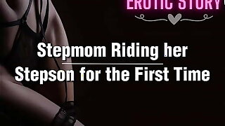 Stepmom Riding her Stepson for the First Time